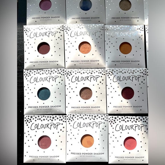 Set of 26 Colourpop Single Eyeshadows, blues purples pinks browns champagnes - Picture 2 of 5